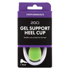 Gel heel cup with support