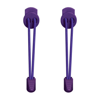 Elastic lock purple shoelaces