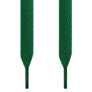 Extra wide green shoelaces