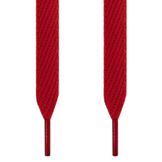 Extra wide red shoelaces