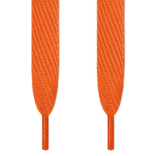 Super wide orange shoelaces