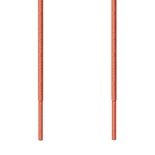 round orange dress shoelaces