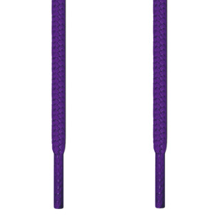 Round purple shoelaces