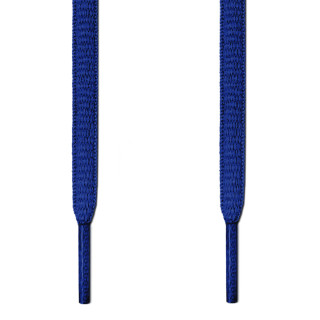 Oval blue shoelaces