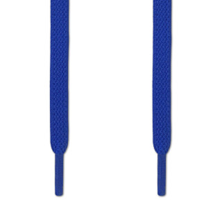 Elastic flat blue shoelaces (no tie)