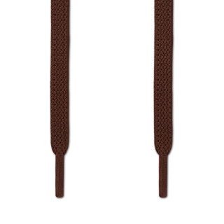 Elastic Flat Dark Brown Shoelaces (No Tie)